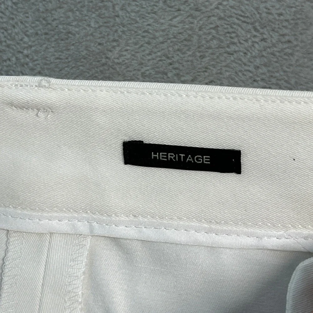 NWT Talbots Heritage White Straight Leg Trousers Pants Womens 18 (39x29) Cotton